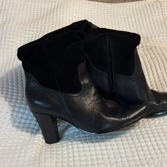 Chic Black Heeled Boots - Picture 5 of 10